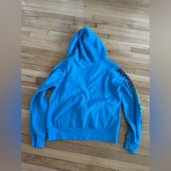 Aviator Nation Blue Zip Up Hoodie Sweatshirt Jacket Venice, CA - Picture 9 of 10